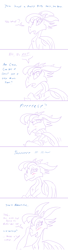 Size: 800x2924 | Tagged: source needed, safe, artist:conner cogwork, character:prominence, species:dragon, blushing, comic, cute, dragoness, promibetes, simple background, smiling, tsundere, white background