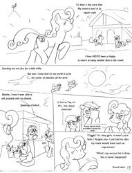 Size: 1012x1327 | Tagged: safe, artist:conner cogwork, artist:terrichance, character:carrot top, character:daisy, character:golden harvest, character:lily, character:lily valley, character:roseluck, comic, the mane attraction (comic)