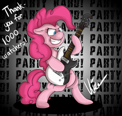 Size: 4200x4000 | Tagged: safe, artist:vicse, character:pinkie pie, female, guitar, solo