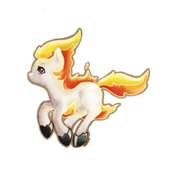 Size: 3000x3000 | Tagged: safe, artist:bean-sprouts, crossover, pokémon, ponified, ponyta, simple background, solo, transparent background