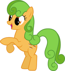 Size: 1600x1755 | Tagged: safe, artist:atmospark, character:perfect pie, species:earth pony, species:pony, apple family member, background pony, female, mare, open mouth, rearing, simple background, solo, transparent background, vector