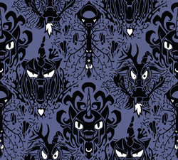 Size: 444x399 | Tagged: safe, artist:marbleyarns, character:discord, character:nightmare moon, character:princess luna, character:queen chrysalis, antagonist, disney, the haunted mansion, tile