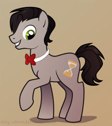 Size: 504x567 | Tagged: safe, artist:lissystrata, character:doctor whooves, character:time turner, species:earth pony, species:pony, eleventh doctor, matt smith, ponified, solo, the doctor