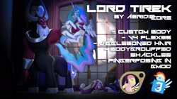 Size: 1920x1080 | Tagged: safe, artist:aeridiccore, character:lord tirek, character:princess cadance, character:princess celestia, character:princess luna, species:alicorn, species:pony, 3d, downloadable, source filmmaker