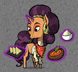 Size: 1081x1000 | Tagged: safe, artist:dalapony, character:saffron masala, species:pony, species:unicorn, female, solo, style emulation, the legend of zelda, the legend of zelda: the wind waker