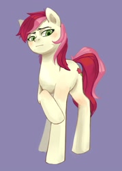 Size: 1545x2160 | Tagged: safe, artist:facerenon, character:roseluck, species:earth pony, species:pony, female, mare, solo, standing