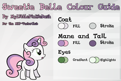 Size: 4460x3000 | Tagged: safe, artist:atmospark, character:sweetie belle, species:pony, .psd available, absurd resolution, female, reference sheet, solo