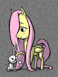 Size: 758x1000 | Tagged: safe, artist:dalapony, character:angel bunny, character:fluttershy, species:pony, style emulation, the legend of zelda, the legend of zelda: the wind waker
