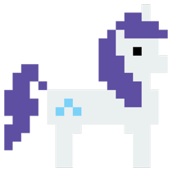 Size: 900x900 | Tagged: safe, artist:skeptic-mousey, character:rarity, 8-bit, pixel art, simple background, sprite, transparent background, vector