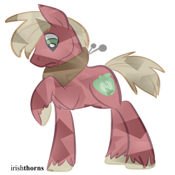 Size: 1200x1200 | Tagged: dead source, safe, artist:irishthorns, character:big mcintosh, species:earth pony, species:pony, 30 minute art challenge, crystallized, male, stallion