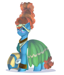 Size: 1717x2000 | Tagged: safe, artist:neonishe, character:meadowbrook, species:earth pony, species:pony, episode:a health of information, g4, my little pony: friendship is magic, female, healer's mask, mare, mask, simple background, solo, white background