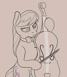 Size: 2077x2381 | Tagged: safe, artist:nudeknightart, character:octavia melody, species:earth pony, species:pony, cello, female, mare, musical instrument, solo