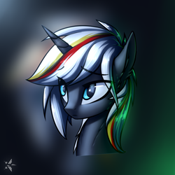 Size: 1100x1100 | Tagged: safe, artist:starfall-spark, oc, oc only, oc:velvet remedy, species:pony, species:unicorn, fallout equestria, bust, female, head, mare