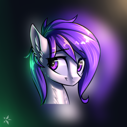 Size: 1100x1100 | Tagged: safe, artist:starfall-spark, oc, oc only, oc:morning glory (project horizons), species:pegasus, species:pony, fallout equestria, fallout equestria: project horizons, bust, female, head, mare