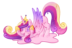 Size: 1200x800 | Tagged: safe, artist:reuniclus, character:princess cadance, female, goo pony, original species, solo