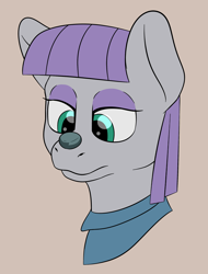 Size: 1930x2535 | Tagged: safe, artist:nudeknightart, character:boulder, character:maud pie, species:earth pony, species:pony, female, mare, pet, rock