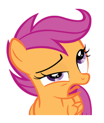 Size: 2324x2748 | Tagged: safe, artist:atmospark, character:scootaloo, species:pegasus, species:pony, bleh, simple background, transparent background, vector