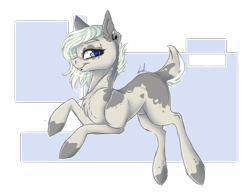Size: 1687x1302 | Tagged: safe, artist:holoriot, oc, oc only, oc:mica, species:earth pony, species:pony, deer tail, female, mare, solo