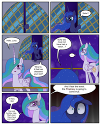 Size: 1250x1550 | Tagged: safe, artist:leffenkitty, character:princess celestia, character:princess luna, species:pony, comic:prospect of tranquility, comic