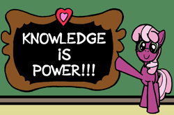 Size: 720x477 | Tagged: safe, artist:icey-wicey-1517, artist:samueleallen, character:cheerilee, species:earth pony, species:pony, chalkboard, colored, female, mare, schoolhouse rock, solo, that pony sure does love teaching