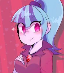 Size: 1810x2048 | Tagged: safe, artist:koto, character:sonata dusk, my little pony:equestria girls, clothing, female, jewelry, looking at you, necklace, pointed breasts