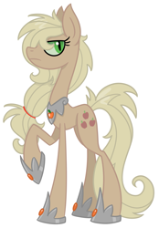 Size: 1285x1848 | Tagged: safe, artist:cuttycommando, character:applejack, character:nightmare applejack, corrupted, female, nightmarified, pride (deadly sin), seven deadly sins, simple background, solo, vector, white background