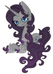 Size: 1293x1802 | Tagged: safe, artist:cuttycommando, character:nightmare rarity, character:rarity, species:pony, species:unicorn, corrupted, female, frown, greed, hilarious in hindsight, mare, nightmare (entity), nightmarified, prone, seven deadly sins