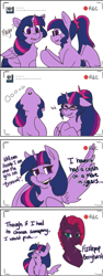 Size: 435x1156 | Tagged: safe, artist:nichroniclesvsart, character:fizzlepop berrytwist, character:tempest shadow, character:twilight sparkle, character:twilight sparkle (alicorn), character:twilight sparkle (scitwi), species:alicorn, species:pony, species:unicorn, series:princess sciset, bi twi, bilight sparkle, bisexual, bisexuality, broken horn, camera shot, equestria girls ponified, eye scar, implied tempestlight, ponified, recording, scar, tumblr, twolight