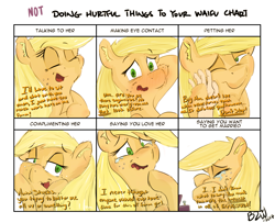Size: 1600x1300 | Tagged: safe, artist:bow2yourwaifu, character:applejack, species:earth pony, species:pony, blushing, crying, cute, dialogue, doing loving things, eyes closed, female, floppy ears, hand, hoof on chest, jackabetes, looking at you, marriage proposal, meme, open mouth, raised hoof, ring, simple background, solo, talking to viewer, tears of joy, wedding ring