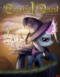 Size: 1000x1280 | Tagged: safe, artist:dcencia, character:trixie, canterlot, king's quest, rainbow, trixie's quest