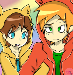 Size: 503x520 | Tagged: safe, artist:cleppyclep, character:big mcintosh, character:caramel, ship:caramac, clothing, gay, hoodie, humanized, male, shipping