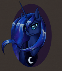 Size: 800x916 | Tagged: safe, artist:zaphy1415926, character:princess luna, species:alicorn, species:pony, bust, female, mare, solo, starry eyes, wingding eyes