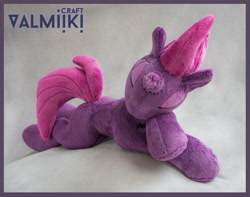 Size: 1521x1200 | Tagged: safe, artist:valmiiki, character:fizzlepop berrytwist, character:tempest shadow, species:pony, species:unicorn, female, irl, mare, photo, plushie, sleeping, solo