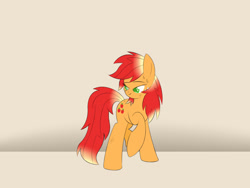 Size: 1440x1080 | Tagged: safe, artist:ideltavelocity, character:applejack, alternate hairstyle, female, flarejack, hair dye, solo