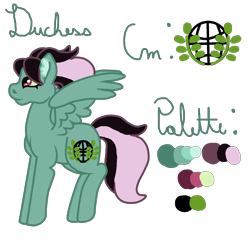 Size: 2000x2000 | Tagged: safe, artist:glamgoria-morose, oc, oc only, oc:duchess, parent:king sombra, parent:zephyr breeze, parents:zephbra, species:pegasus, species:pony, female, magical gay spawn, offspring, solo