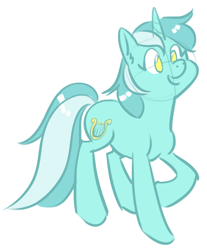 Size: 1026x1242 | Tagged: safe, artist:zaphy1415926, character:lyra heartstrings, species:pony, species:unicorn, cutie mark, female, mare, open mouth, raised hoof, simple background, smiling, solo, white background