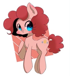 Size: 941x1022 | Tagged: safe, artist:koto, character:pinkie pie, species:earth pony, species:pony, blushing, female, looking at you, mare, pixiv, smiling, solo