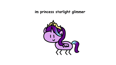 Size: 480x270 | Tagged: safe, artist:round trip, character:shining armor, character:starlight glimmer, character:sunset shimmer, character:trixie, species:alicorn, species:pony, alicornified, animated, crown, gif, jewelry, prince shining armor, princess, race swap, regalia, shimmercorn, shiningcorn, simple background, starlicorn, stylistic suck, text, trixiecorn, white background, xk-class end-of-the-world scenario