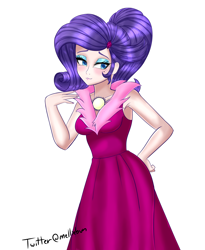 Size: 1800x2200 | Tagged: safe, artist:melliedraws, character:rarity, species:human, episode:she's all yak, g4, my little pony: friendship is magic, armpits, clothing, dress, female, humanized, nail polish, solo