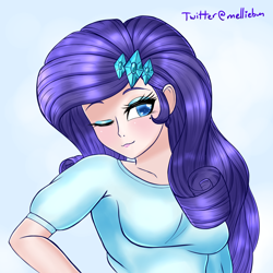 Size: 2000x2000 | Tagged: safe, artist:melliedraws, character:rarity, species:human, my little pony:equestria girls, female, humanized, solo