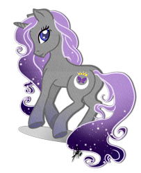 Size: 800x983 | Tagged: safe, artist:ladyamaltea, oc, oc only, species:pony, species:unicorn, female, imperial purple, mare, solo