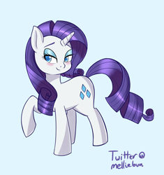 Size: 1600x1700 | Tagged: safe, artist:melliedraws, character:rarity, species:pony, female, solo
