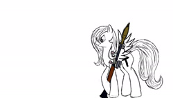 Size: 1920x1080 | Tagged: safe, artist:fearyzy, oc, oc only, oc:roody, species:pony, rpg-7, sketch, solo