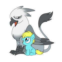 Size: 800x800 | Tagged: safe, artist:perfectpinkwater, species:griffon, species:pony, chozo, crossover, female, filly, griffonized, male, metroid, ponified, samus aran, simple background, species swap, transparent background, younger