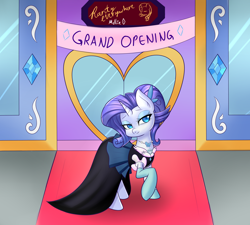 Size: 2890x2596 | Tagged: safe, artist:melliedraws, character:rarity, species:pony, clothing, dress, female, mare, solo