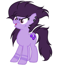 Size: 838x894 | Tagged: safe, artist:yourrdazzle, base used, species:earth pony, species:pony, female, mare, ponified, simple background, solo, sugilite (steven universe), transparent background