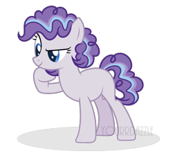Size: 1024x934 | Tagged: safe, artist:yourrdazzle, base used, oc, oc:blueberry blowout bash, parent:party favor, parent:pinkie pie, parents:partypie, species:earth pony, species:pony, female, mare, offspring, simple background, solo, transparent background