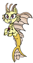 Size: 484x904 | Tagged: safe, artist:venomous-cookietwt, character:adagio dazzle, species:siren, my little pony:pony life, adoragio, cloven hooves, cute, female, fins, fish tail, gem, scales, simple background, siren gem, smiling, solo, transparent background