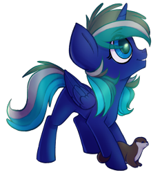 Size: 1879x1995 | Tagged: safe, artist:earthpone, oc, oc only, species:alicorn, species:pony, commission, female, filly, otter, pet, simple background, transparent background