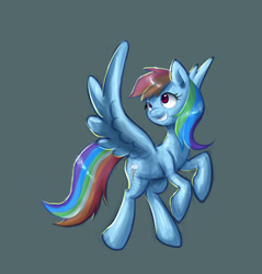 Size: 1270x1330 | Tagged: safe, artist:polkin, character:rainbow dash, female, simple background, solo